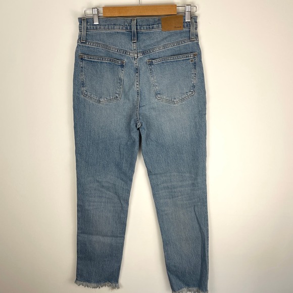 Madewell The Perfect Vintage Jean In Bainton Wash Raw Hem Edition Size 27 New - Picture 10 of 14
